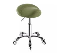 FXLUHAY Sedia sgabello con rotelle regolabile idraulicamente for uso domestico e in laboratorio, installazione semplice(Green)