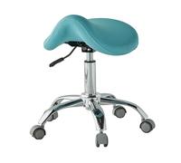 FXLUHAY Sedie con sgabelli a sella con ruote mediche, sedie idrauliche, sedie professionali for igienisti dentisti facili da installare(Blue)