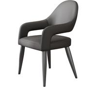 FXLUHAY Sedie da pranzo moderne in pelle della metà del secolo - Sedie da scrivania e da lettura imbottite con schienale ergonomico for gli ospiti