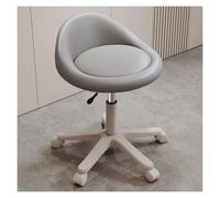 FXLUHAY Sgabello a sella, altezza regolabile, con supporto for la schiena, sedia girevole for parrucchieri, ufficio, comode attività al bancone, bellezza(A)