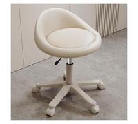 FXLUHAY Sgabello a sella, altezza regolabile, con supporto for la schiena, sedia girevole for parrucchieri, ufficio, comode attività al bancone, bellezza(C)