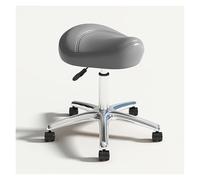 FXLUHAY Sgabello a sella con ruote, sedia girevole regolabile in altezza for laboratorio, clinica, dentista, salone, massaggi, ufficio, cucina di casa(B)