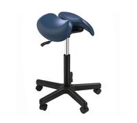 FXLUHAY Sgabello a sella con seduta divisa in stile sedia Sgabello a sella con schienale Sedie for ospedale Laboratorio Ufficio Casa(A)