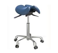 FXLUHAY Sgabello a sella con seduta divisa in stile sedia sgabello con schienale sedie a sella for ospedale laboratorio ufficio casa(B)