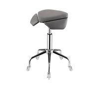 FXLUHAY Sgabello a sella, sedia a sella, sgabello ergonomico girevole a 360°, altezza regolabile e cuscino morbido e confortevole for casa, ufficio, salone, negozio(Multi-colored)