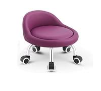 FXLUHAY Sgabello a sella, sgabello basso con seduta a rotelle e schienale, sedia mobile a rotelle bassa, sgabello mobile resistente e robusto