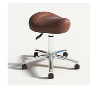 FXLUHAY Sgabello a sella, sgabello con ruote, sedia girevole regolabile in altezza for laboratorio, clinica, dentista, salone, massaggi, ufficio, cucina di casa(C)