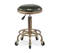 FXLUHAY Sgabello a sella - Sgabello girevole regolabile con rotazione a 360° e 5 ruote, altezza 19,7-25,2 pollici, ideale for ufficio domestico, salone, medicina, spa e disegno(Green)