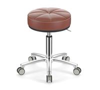 FXLUHAY Sgabello a sella, sgabello girevole regolabile, sedia idraulica in pelle for saloni, centri benessere, cliniche, studi di tatuaggi,(B4)