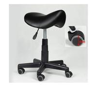 FXLUHAY Sgabello a sella, sgabello regolabile resistente con ruote, pouf girevole for cliniche, dentisti, centri benessere, massaggi, supporta 550 libbre(40-54cm)