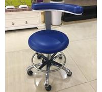 FXLUHAY Sgabello da dentista con rotazione a 360°, altezza regolabile, pelle PU, braccioli, poltrona da parrucchiere for assistenti medici e dentistici