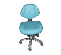 FXLUHAY Sgabello da disegno multiuso for ufficio e spa con cuscino for schienale e ruote, sedia da salone di bellezza ad alto comfort da 19"~24", sedia for stilisti odontoiatrici, tatuatori(Style4)