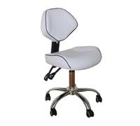 FXLUHAY Sgabello da disegno multiuso for ufficio e spa con cuscino for schienale e ruote, sedia da salone di bellezza ad alto comfort da 19"~24", sedia for stilisti odontoiatrici, tatuatori(Style2)