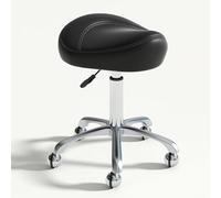 FXLUHAY Sgabello da sella ergonomico con ruote Sgabello girevole in pelle PU for saloni di bellezza, saloni di bellezza e cliniche dentistiche(Style 5)