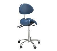 FXLUHAY Sgabello da sella ergonomico in stile diviso Sgabello da sella regolabile in altezza Sedia da dentista Sgabello girevole for laboratorio ospedaliero Salone Ufficio Casa