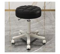 FXLUHAY Sgabello da sella, girevole regolabile, sedia da salone resistente con ruote, sgabello da lavoro medico rotondo 41~53 cm, perfetto(A10)