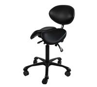 FXLUHAY Sgabello da sella regolabile, sedia girevole con schienale, seduta divisa, for uso interno ed esterno in vari scenari(A2)