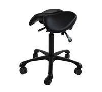 FXLUHAY Sgabello da sella regolabile, sedia girevole con schienale, seduta divisa, for uso interno ed esterno in vari scenari(A1)