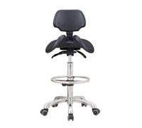 FXLUHAY Sgabello da sella, sedia da lavoro ergonomica, girevole a 360°, for medici, centri estetici, centri benessere