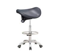 FXLUHAY Sgabello da sella, sgabello girevole da lavoro con rotazione a 360°, for medici, centri estetici, centri benessere,