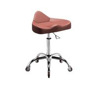 FXLUHAY Sgabello ergonomico beige con rotelle, sedia da toeletta idraulica regolabile, poggiapiedi for uffici, studi di trucco e saloni di bellezza