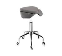 FXLUHAY Sgabello ergonomico con rotelle for toeletta, poggiapiedi, sgabello idraulico regolabile su ruote for studi di trucco, uffici, uso interno ed esterno, elegante e funzionale (colore:)