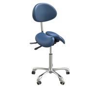 FXLUHAY Sgabello girevole for dentisti regolabile in altezza, stile split, con rotelle in pelle, for ospedale, laboratorio, salone, ufficio(D)