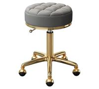 FXLUHAY Sgabello girevole regolabile a 360° for pedicure tatuaggio bellezza ciglia salone spa capacità 380 libbre(Grey)