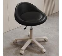 FXLUHAY Sgabello girevole regolabile con supporto for la schiena: comodo for parrucchieri e lavori ad altezza bancone, ideale for lunghe ore di seduta(Silver)