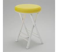 FXLUHAY Sgabello rotondo pieghevole da 50 cm Sedia da bar portatile leggera Sedile da cucina imbottito Peso massimo 150 kg Ideale for uso domestico ed esterno(Yellow)