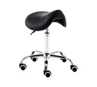 FXLUHAY Stool Ergonomic Rolling Vanity Chair with Adjustable Height Footstool Casters Purple Saddle Stool for Office Makeup Studio Use