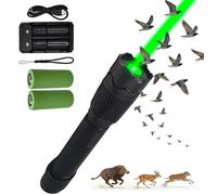 FXNFXLA Dissuasore Laser Portatile per Allontanare Gli Uccelli, Repulsore per Uccelli con Laser Verde Ricaricabile, Dispositivo Portatile per Spaventare Gli Uccelli, con Funzione Torcia