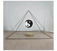 FXNFXLA Grande Piramide di Rame per Meditazione, rilassamento, guarigione, Cappello piramidale Triangolare per caricare Cristalli di Pietre preziose, Accessorio per Meditazione