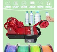 FXNFXLA Macchina Estrusore per Stampante 3D, Produttore Di Filamenti in Pet Riciclato, Filamento 3D Estruso Da Bottiglie Di Plastica, Riciclatore Di Bottiglie, Controllo Digitale Della Temperatura Red