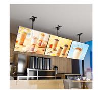 FXNFXLA Scatola Luminosa a LED in Alluminio a Scatto Sottile a LED, Supporto per Cartello con Display a LED, Profilo in Alluminio per Montaggio a Parete Cornice Pubblicitaria Ultrasottile a Parete