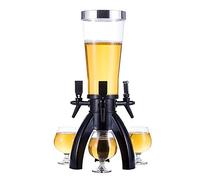 FXNFXLA Spillatore Birra da Casa, Distributore di Bevande per Torre della Birra alla Spina 3L con 3 Rubinetti e Tubo di Ghiaccio, Mantieni Freddo, Facile da Pulire, per Party KTV Barbecue Restaurant