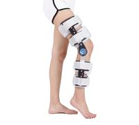 FXNFXLA Tutore per Ginocchio Incernierato, Immobilizzatore per Ginocchio Post-Operatorio Rom, Stabilizzatore per Gamba Regolabile per Supporto Post-Operatorio, Protettore Immobilizzatore Ortopedico