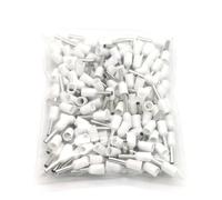 FXPCGZISH 500 terminali a crimpare per tubi, connettori E10-12 ~ E16-25, in ottone, VE 8-6AWG (bianco, E10-20 (500 pezzi)
