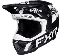 FXR 6D ATR-3 Carbon Casco da motocross, nero-bianco, taglia L per maschi