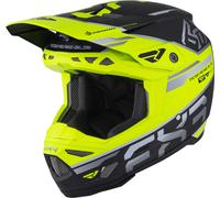 FXR 6D ATR-3 FIM Carbon Casco da motocross, nero-giallo, taglia L per maschi