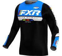 FXR Apex Maglia Motocross Giovanile, nero/blu/bianco, Taglia M