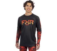 FXR Atmosphere Maglia funzionale, nero-rosso, taglia XL per maschi