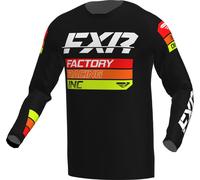 FXR Clutch 2023 Maglia Motocross, nero/rosso/giallo, Taglia XL