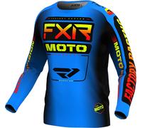 FXR Clutch 2024 Maglia Motocross, blu/giallo/rosso, Taglia 3XL