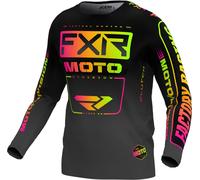 FXR Clutch 2024 Maglia Motocross, nero/neon, Taglia 3XL