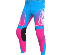 FXR Clutch 2024 Pantaloni Motocross Bambini, rosa-blu, taglia XS 29