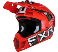 FXR Clutch CX Pro MIPS Casco Motocross, nero-bianco-rosso, taglia L