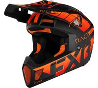 FXR Clutch Evo 2023 Casco per motoslitta, nero-arancione, taglia XS per maschi