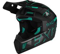 FXR Clutch Evo 2023 Casco per motoslitta, nero/verde, Taglia XS (53/54)