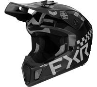 FXR Clutch Gladiator 2024 Casco da motocross, nero/grigio, Taglia XXL (63/64)